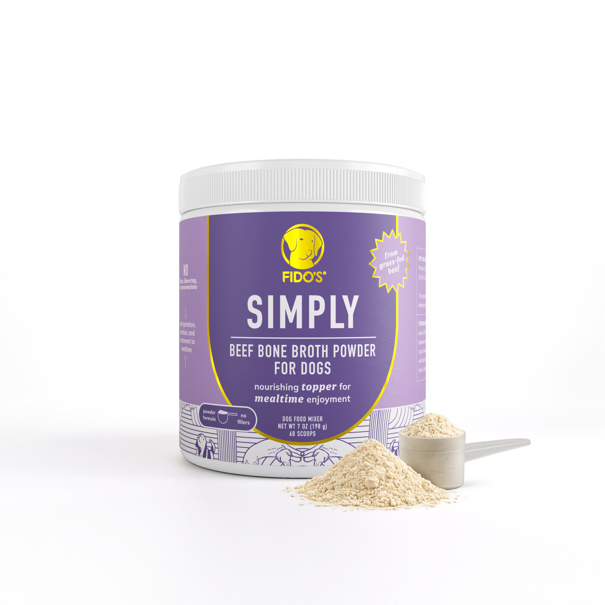 Simply Beef Bone Broth Powder for Dogs