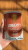 Dog eating longevity bone broth